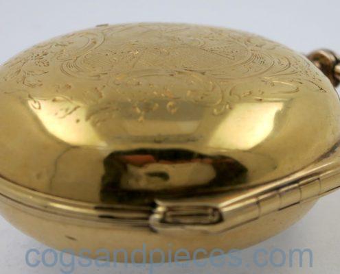 Gold cased verge made for Thomas Dolben