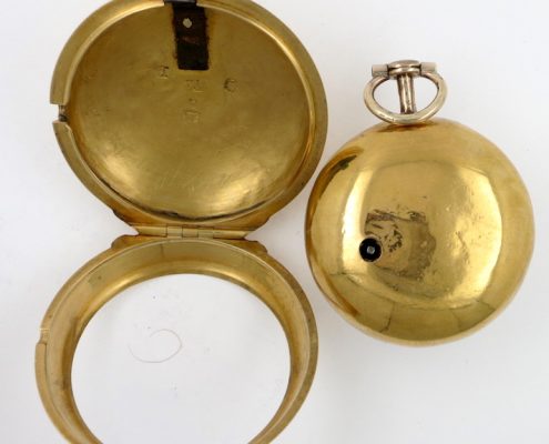 Gold cased verge made for Thomas Dolben