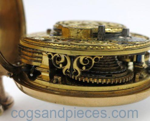 Gold cased verge made for Thomas Dolben