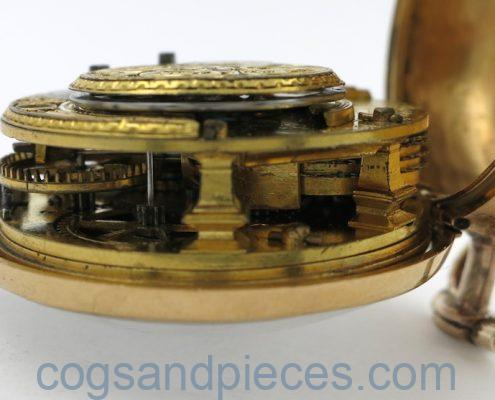 Gold cased verge made for Thomas Dolben