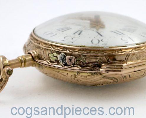 Gold and enamel verge by Melly Freres, Paris