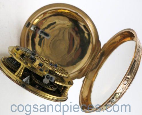 Gold and enamel verge by Melly Freres, Paris