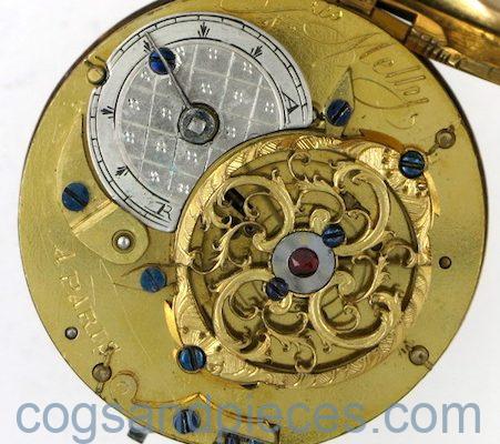Gold and enamel verge by Melly Freres, Paris