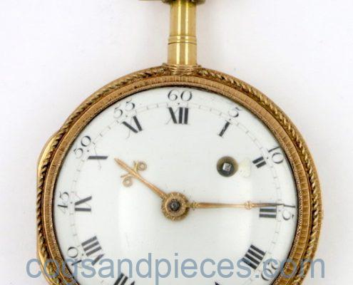 Gold & enamel verge by Vaucher, Paris