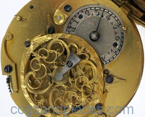 Gold & enamel verge by Vaucher, Paris