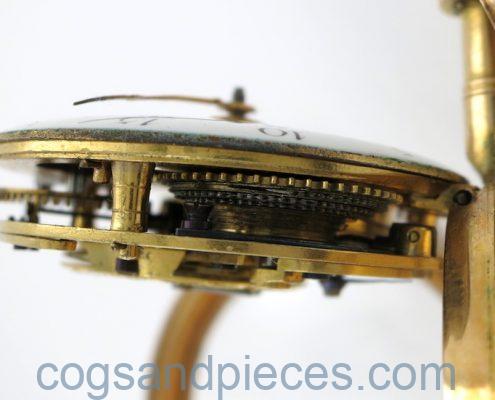 Gold & enamel verge by Vaucher, Paris