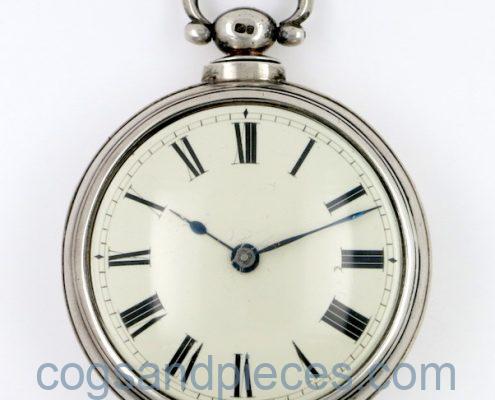 Irish silver pair cased verge by Dalrymple, Dublin