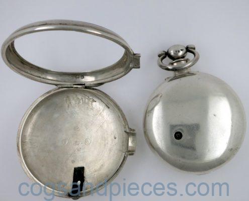 Irish silver pair cased verge by Dalrymple, Dublin
