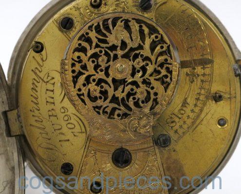 Irish silver pair cased verge by Dalrymple, Dublin