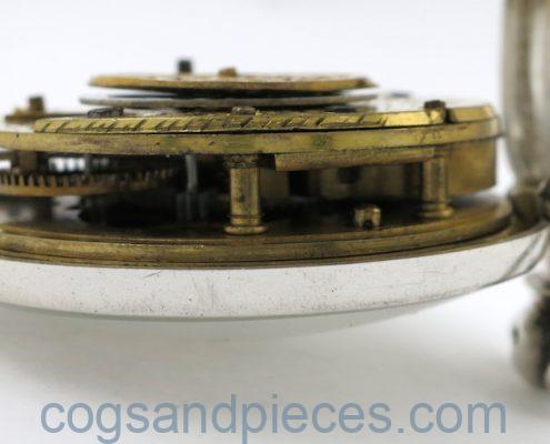 Irish silver pair cased verge by Dalrymple, Dublin