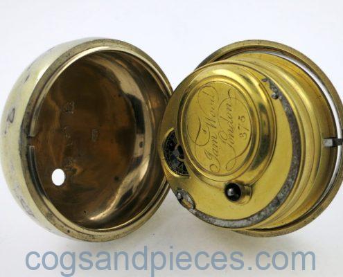 Silver repousse pocket watch