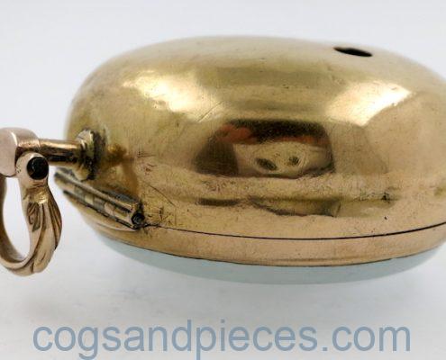 Gold repousse verge pocket watch, William West