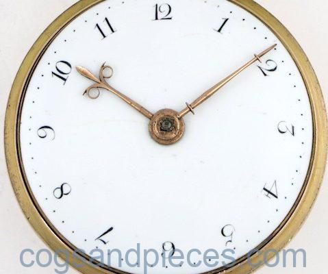 Gold repousse verge pocket watch, William West