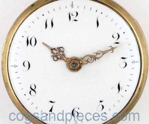 Gold & shell cylinder pocket watch by John Hunt, London