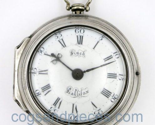 Silver verge pocket watch by Finch, Halifax