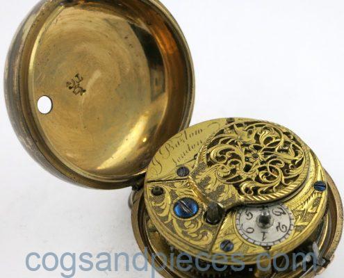 verge pocket watch by Barlow, London