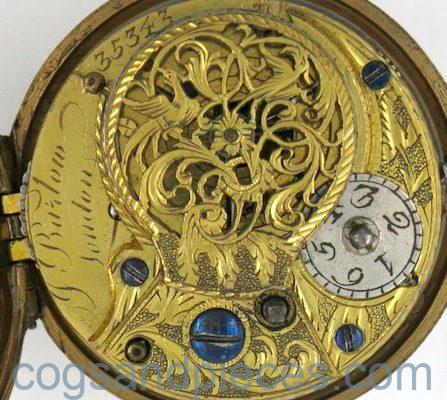 verge pocket watch by Barlow, London