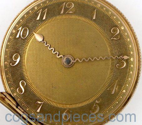 Gold verge pocket watch Brown Wilkinson
