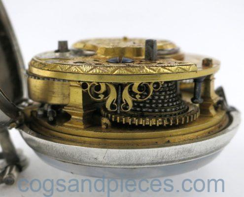 Calendar verge pocket watch by Ovingham