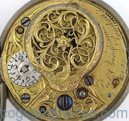 Calendar verge pocket watch by Ovingham