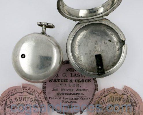 Silver antique pocket watch - Arnold, London