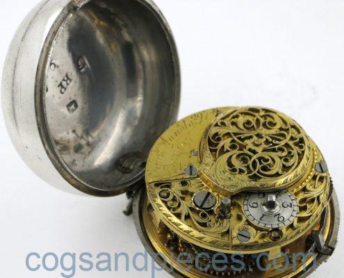 Silver antique pocket watch - Arnold, London