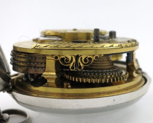 Silver antique pocket watch - Arnold, London