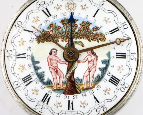 Pocket watch - Adam & Eve polychrome