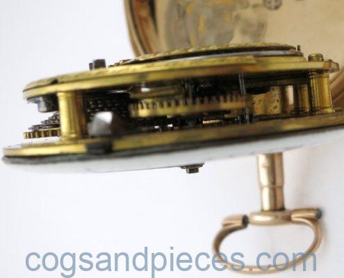 Gold pocket watch by Green & Ward, London