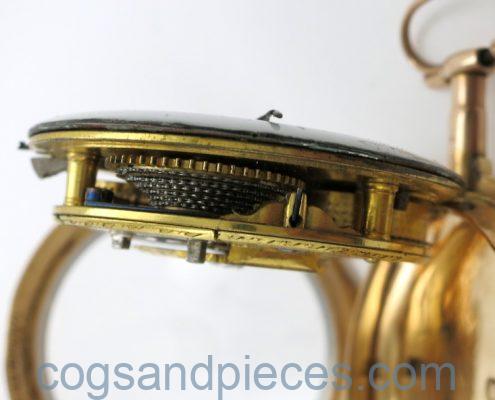 Gold pocket watch by Green & Ward, London
