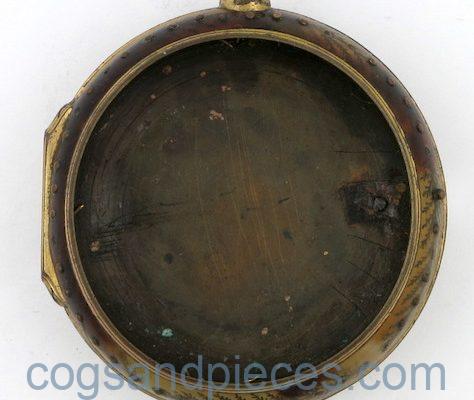 Underpainted Horn Pocket Watch Case