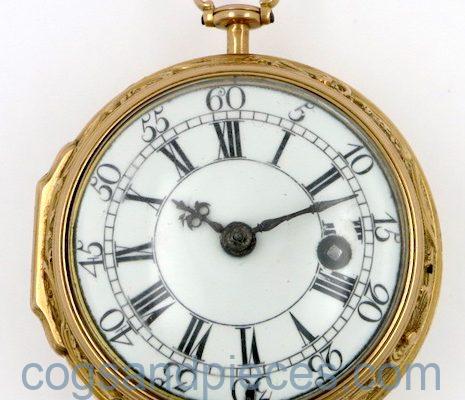 Gold repousse cased verge Andrew Dunlop