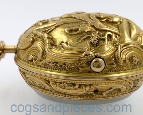 Gold repousse cased verge Andrew Dunlop