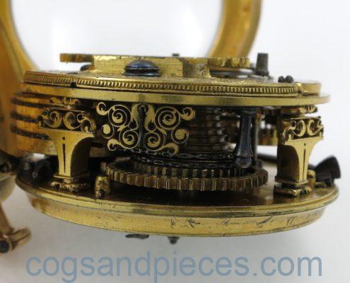 Gold repousse cased verge Andrew Dunlop