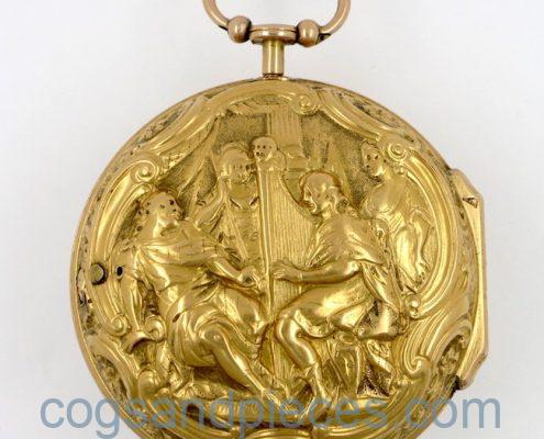 Gold pair cased verge by Rayment, London