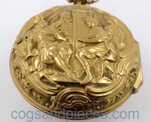 Gold pair cased verge by Rayment, London