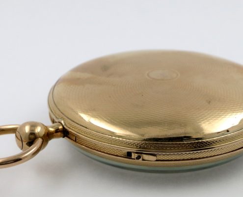 Gold cased cylinder, quarter repeating