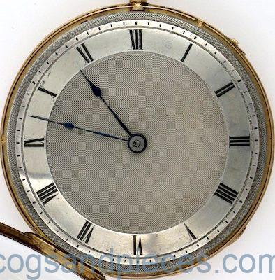 Gold cased cylinder, quarter repeating