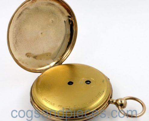 Gold cased cylinder, quarter repeating