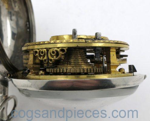 Irish verge pocket watch by Hubert, Dublin