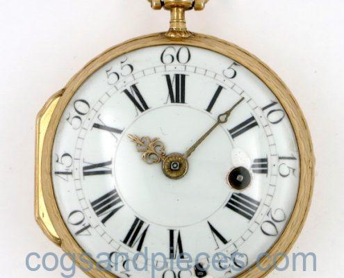 Gold cased verge by Le Roy, Paris