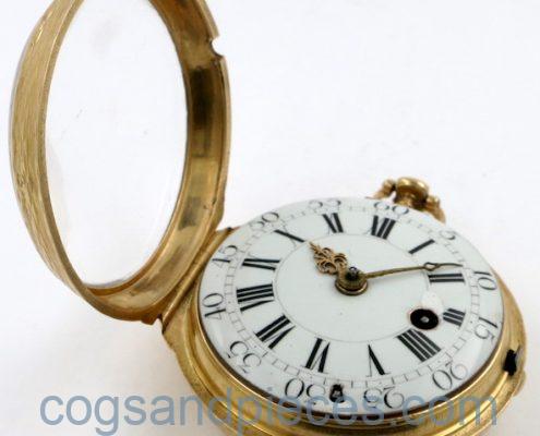 Gold cased verge by Le Roy, Paris