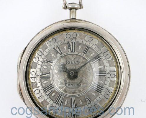 Early champleve dial, by Perry, London