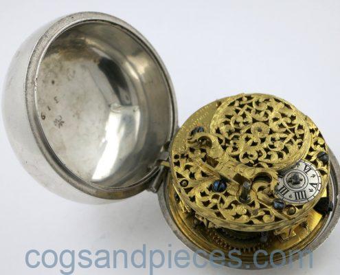Early champleve dial, by Perry, London