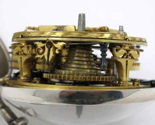 Early champleve dial, by Perry, London