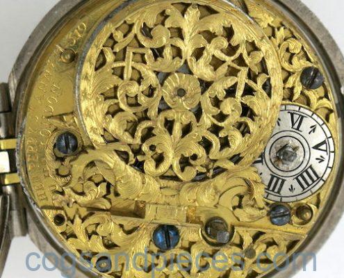 Early champleve dial, by Perry, London