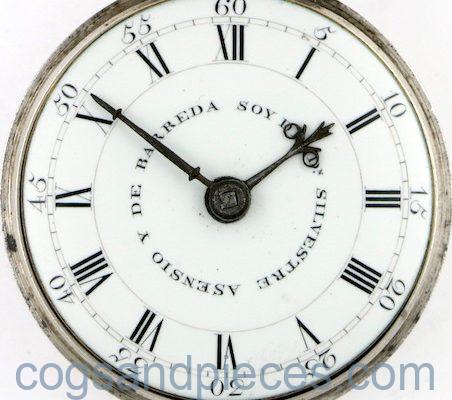 Spanish dial on Ellicott watch