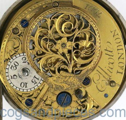 Spanish dial on Ellicott watch