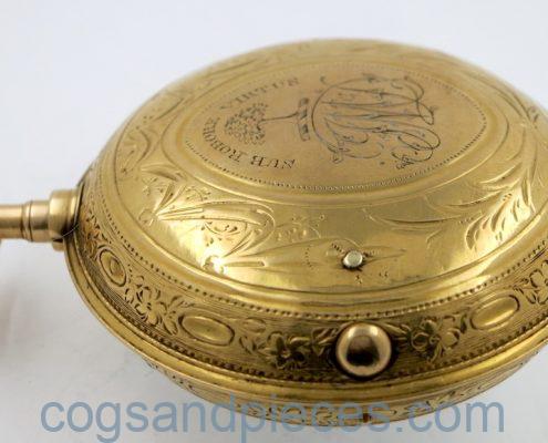 Gold pair cased verge by Thomas Laidlaw