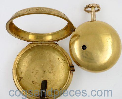 Gold pair cased verge by Thomas Laidlaw